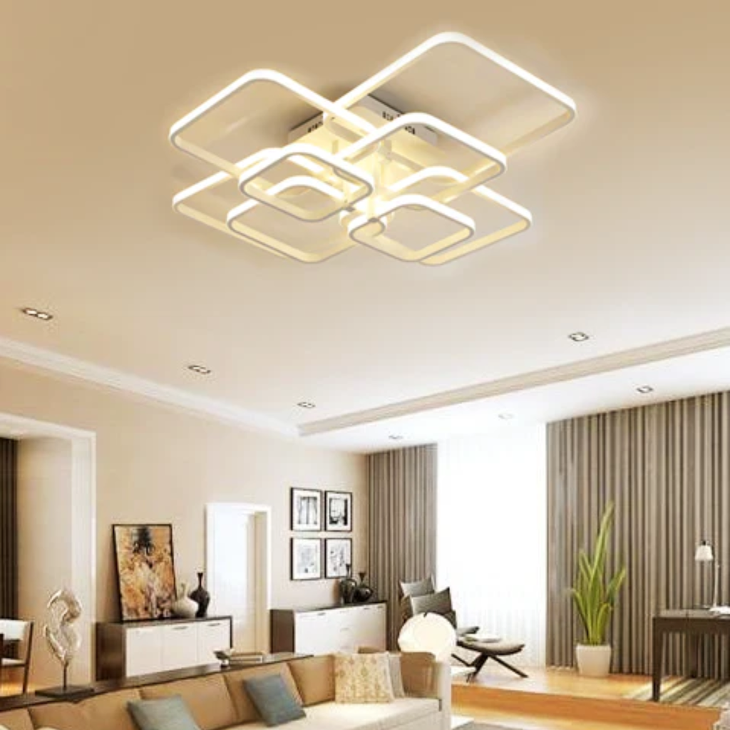 Lustre LED Carré Design Moderne