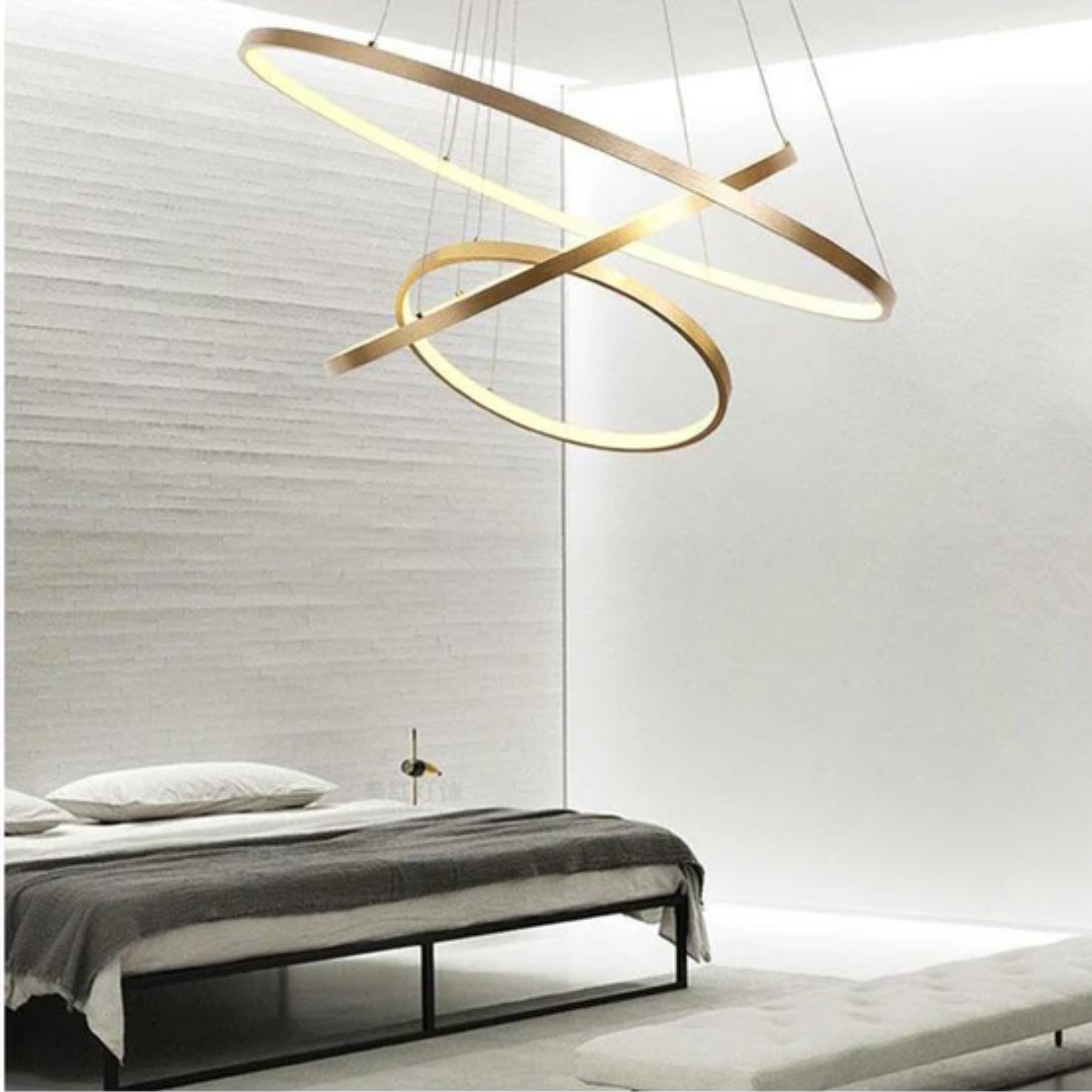 Suspension LED Anneaux Design