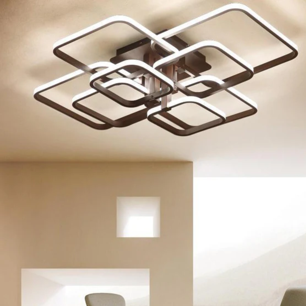 Lustre LED Carré Design Moderne