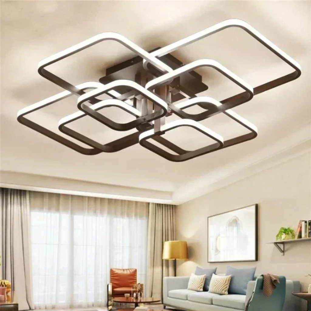 Lustre LED Carré Design Moderne