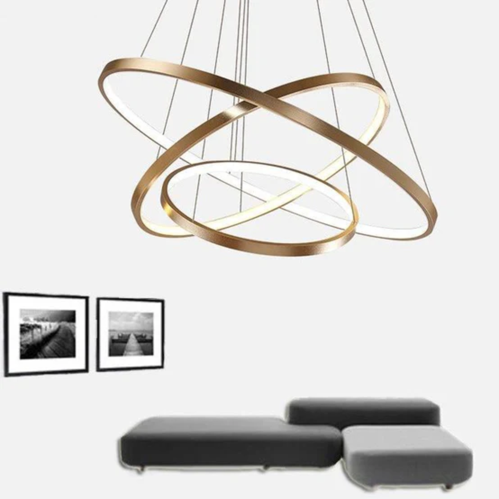 Suspension LED Anneaux Design