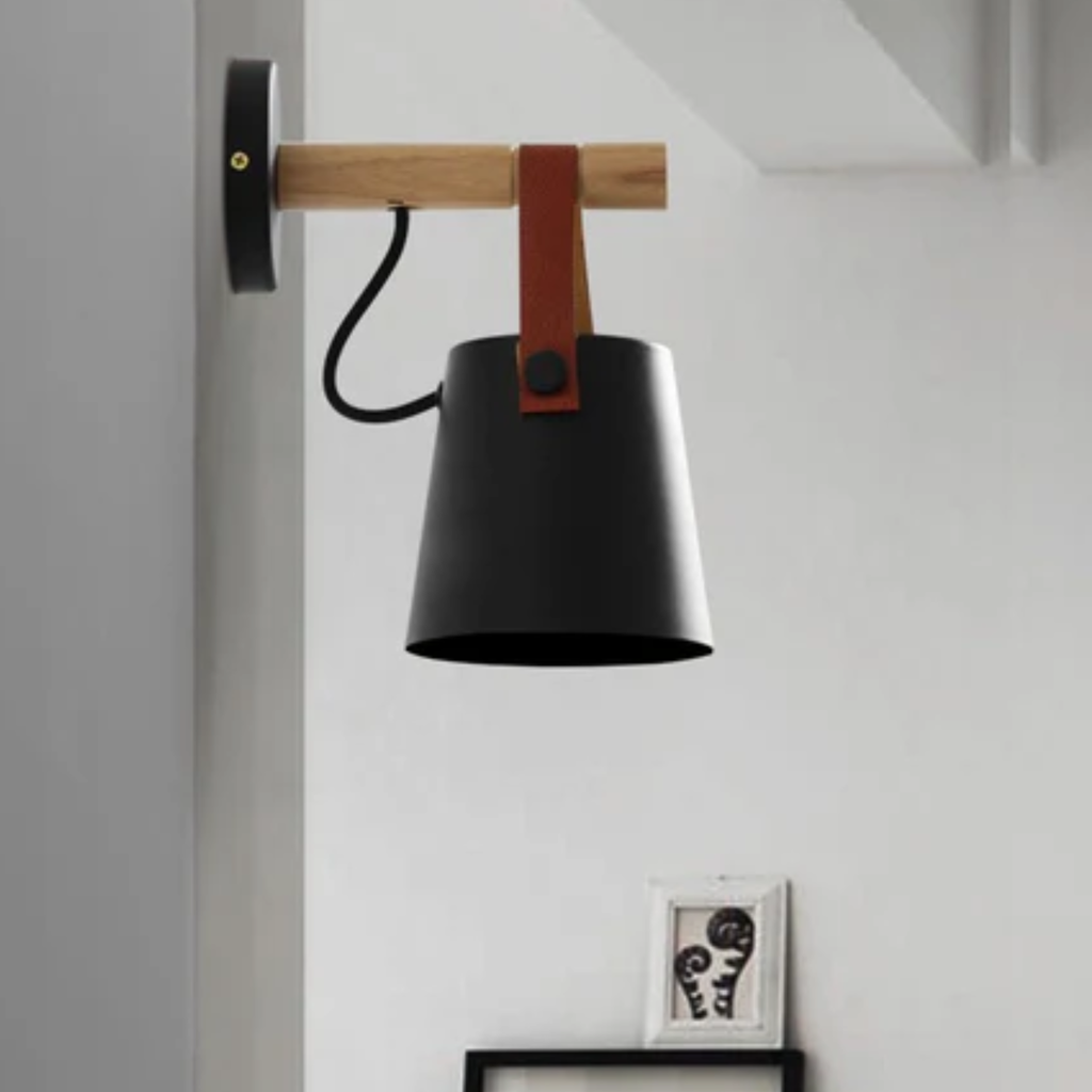 Applique Murale Nordique en Bois