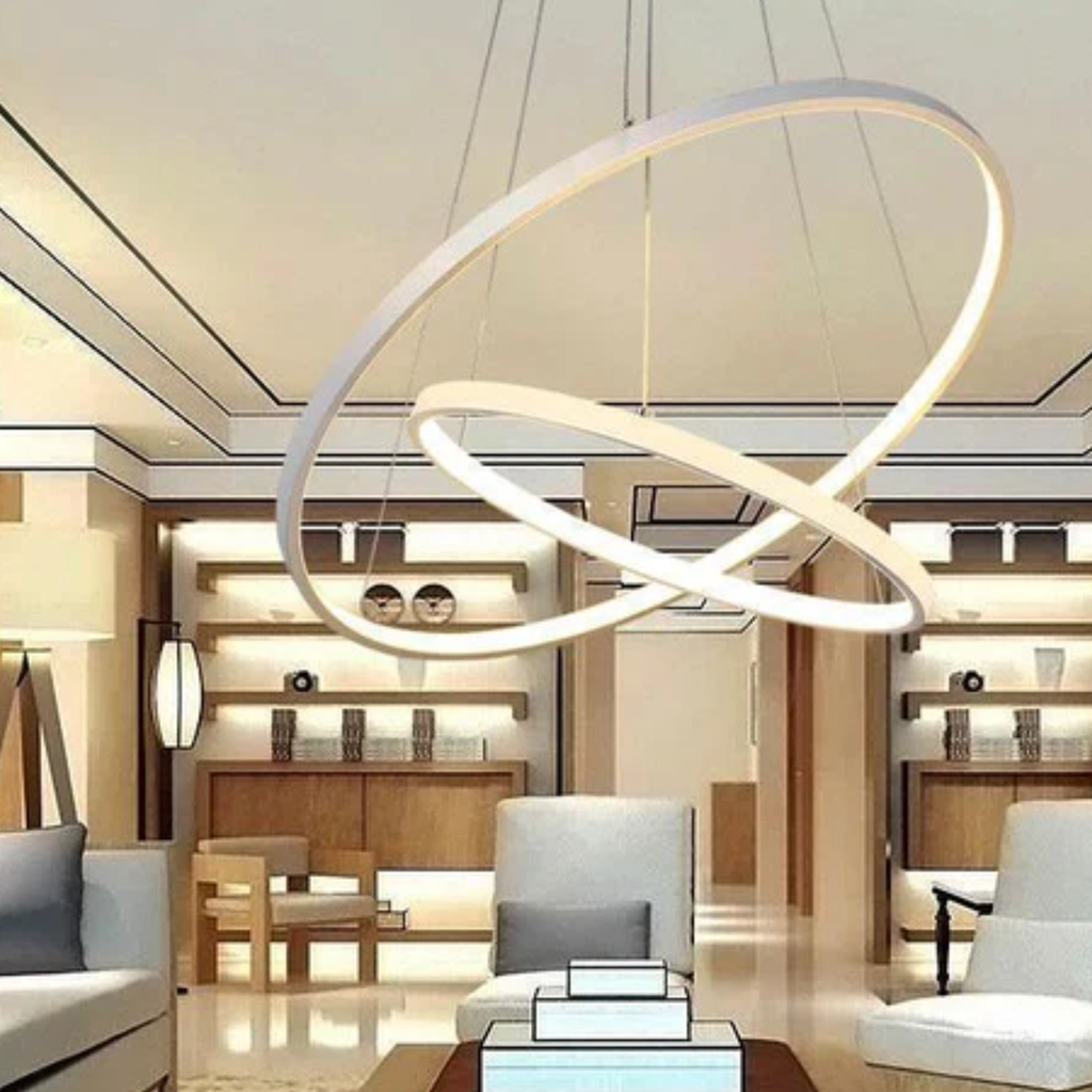 Suspension LED Anneaux Design