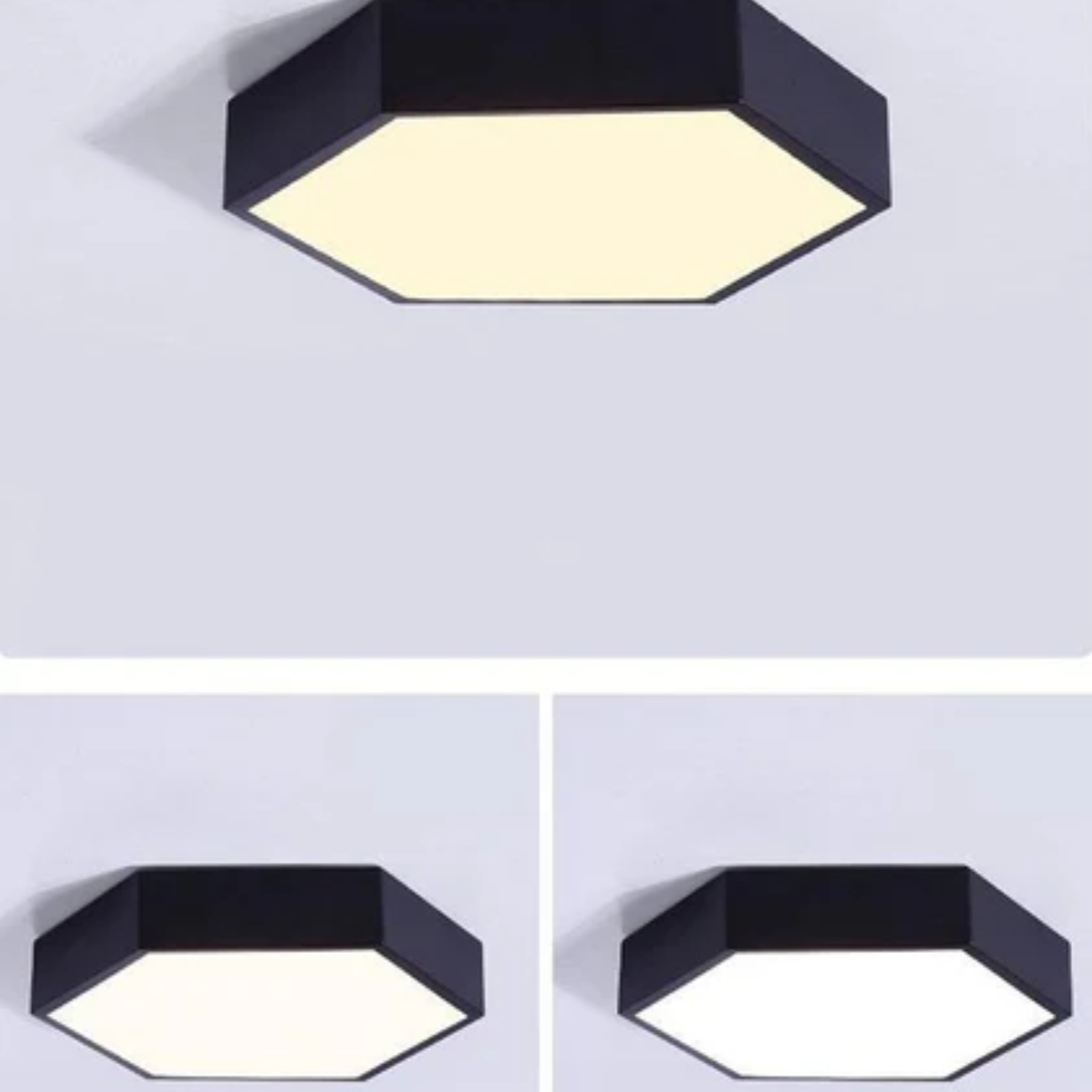 Plafonnier LED Hexagonal Moderne