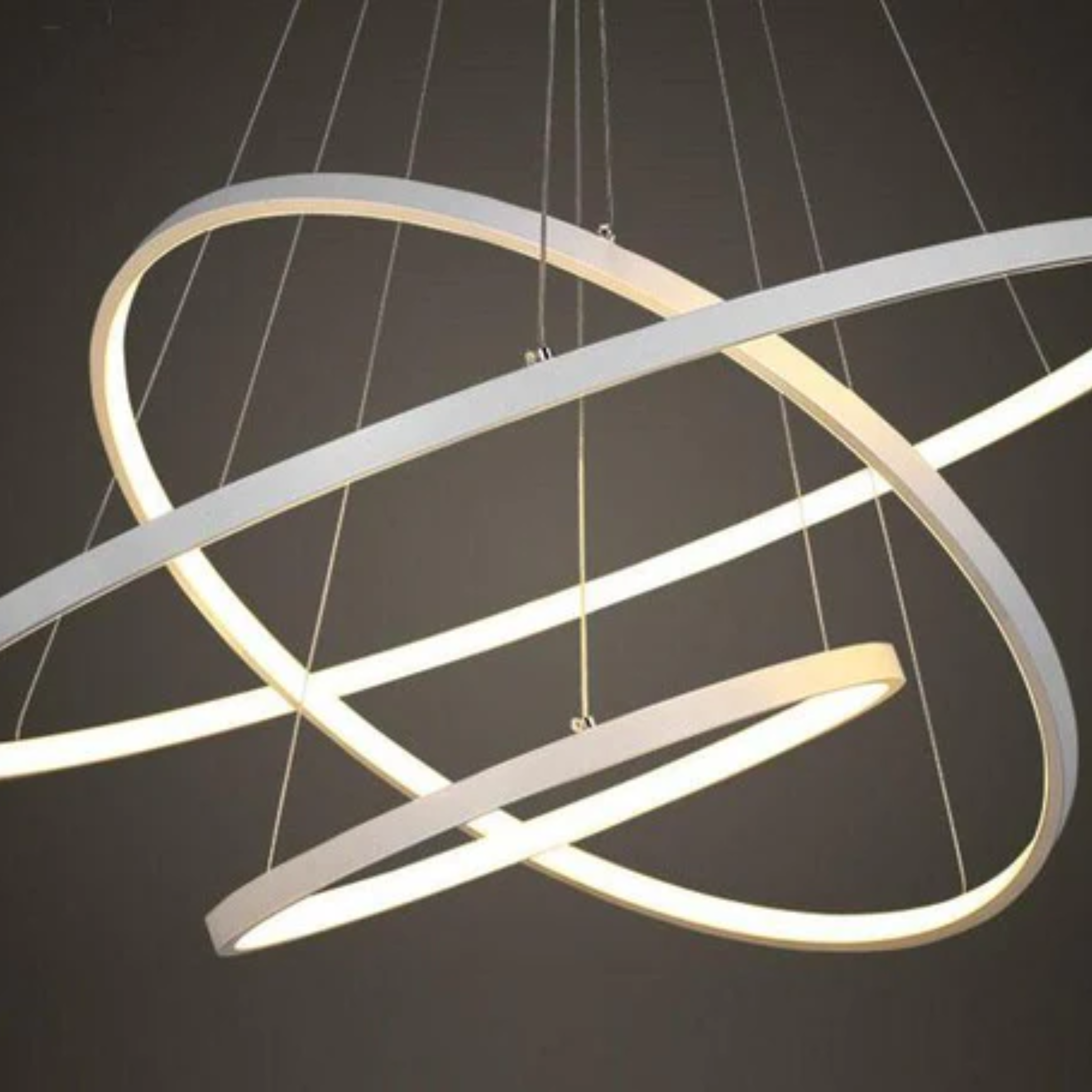 Suspension LED Anneaux Design
