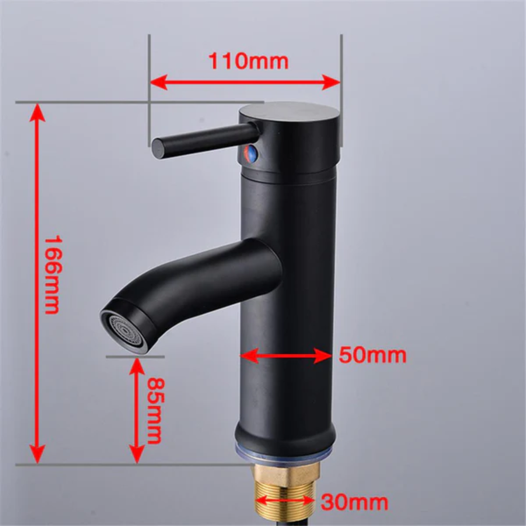 Robinet Noir Mat